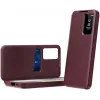 Phonesta Smart Window Book Wallet Case hoesje voor Samsung Galaxy S24 FE - Bordeaux 2