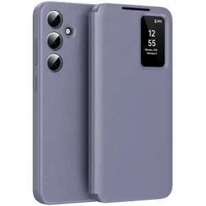 Phonesta Smart Window Book Wallet Case hoesje voor Samsung Galaxy S24 FE - Paars