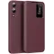 Phonesta Smart Window Book Wallet Case hoesje voor Samsung Galaxy S25 Edge - Bordeaux