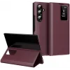 Phonesta Smart Window Book Wallet Case hoesje voor Samsung Galaxy Z Fold 7 - Bordeaux