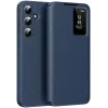 Phonesta Smart Window Book Wallet Case hoesje voor Samsung Galaxy S25 FE - Donkerblauw 0