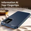 Phonesta Smart Window Book Wallet Case hoesje voor Samsung Galaxy S25 FE - Donkerblauw 5