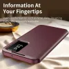 Phonesta Smart Window Book Wallet Case hoesje voor Samsung Galaxy A37 - Bordeaux 3