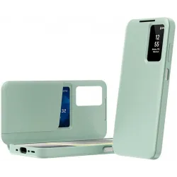 Phonesta Smart Window Book Wallet Case hoesje voor Samsung Galaxy A37 - Lichtgroen