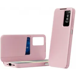 Phonesta Smart Window Book Wallet Case hoesje voor Samsung Galaxy A37 - Roze