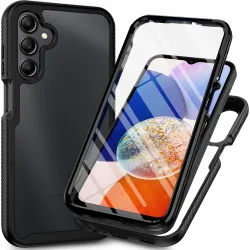 Phonesta Total Protect 360 hoesje met Screenprotector voor Samsung Galaxy A16 - Zwart