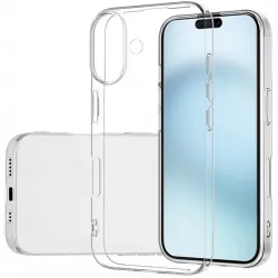 Phonesta Ultra-Thin Silicone Back Cover hoesje voor Apple iPhone 16 Plus - Transparant