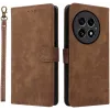 Phonesta Vintage Skin Book Wallet Case hoesje voor OnePlus 13 - Bruin