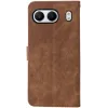 Phonesta Vintage Skin Book Wallet Case hoesje voor OnePlus Nord 4 - Bruin 7