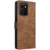 Phonesta Vintage Skin Book Wallet Case hoesje voor HMD Skyline - Bruin 7