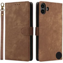 Phonesta Vintage Skin Book Wallet Case hoesje voor Nothing CMF Phone 1 - Bruin