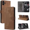 Phonesta Vintage Skin Book Wallet Case hoesje voor Nothing CMF Phone 1 - Bruin 8