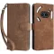 Phonesta Vintage Skin Book Wallet Case hoesje voor Nothing Phone (2a) / (2a) Plus - Bruin