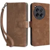 Phonesta Vintage Skin Book Wallet Case hoesje voor OnePlus 12 - Bruin