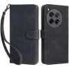 Phonesta Vintage Skin Book Wallet Case hoesje voor OnePlus 12R - Zwart