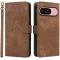 Phonesta Vintage Skin Book Wallet Case hoesje voor Google Pixel 9 / 9 Pro - Bruin