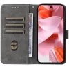 Phonesta Vintage Skin Book Wallet Case hoesje voor Google Pixel 9 / 9 Pro - Zwart 2
