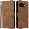 Phonesta Vintage Skin Book Wallet Case hoesje voor Google Pixel 9a - Bruin