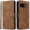 Phonesta Vintage Skin Book Wallet Case hoesje voor Google Pixel 9a - Bruin