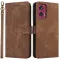 Phonesta Vintage Skin Book Wallet Case hoesje voor Motorola Edge 50 Fusion - Bruin