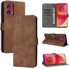 Phonesta Vintage Skin Book Wallet Case hoesje voor Motorola Edge 50 Fusion - Bruin 6