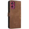 Phonesta Vintage Skin Book Wallet Case hoesje voor Motorola Edge 50 Fusion - Bruin 8