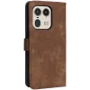 Phonesta Vintage Skin Book Wallet Case hoesje voor Motorola Edge 50 Ultra - Bruin 7