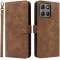 Phonesta Vintage Skin Book Wallet Case hoesje voor Motorola Moto G17/G17 Power/G15/G15 Power - Bruin