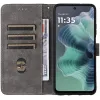 Phonesta Vintage Skin Book Wallet Case hoesje voor Motorola Moto G35 - Bruin 2