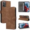 Phonesta Vintage Skin Book Wallet Case hoesje voor Motorola Moto G45 / Moto G34 - Bruin 8