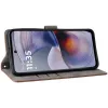 Phonesta Vintage Skin Book Wallet Case hoesje voor Motorola Moto G55 - Bruin 3