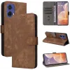 Phonesta Vintage Skin Book Wallet Case hoesje voor Motorola Moto G85 - Bruin 6