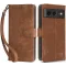 Phonesta Vintage Skin Book Wallet Case hoesje voor Google Pixel 8 - Bruin