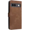 Phonesta Vintage Skin Book Wallet Case hoesje voor Google Pixel 8a - Bruin 7