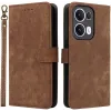 Phonesta Vintage Skin Book Wallet Case hoesje voor Oppo Reno13 Pro - Bruin