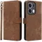Phonesta Vintage Skin Book Wallet Case hoesje voor Oppo Reno13 Pro - Bruin