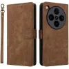 Phonesta Vintage Skin Book Wallet Case hoesje voor Oppo Find X8 Pro - Bruin