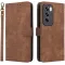 Phonesta Vintage Skin Book Wallet Case hoesje voor Oppo Reno12 - Bruin