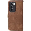 Phonesta Vintage Skin Book Wallet Case hoesje voor Oppo Reno12 - Bruin 8