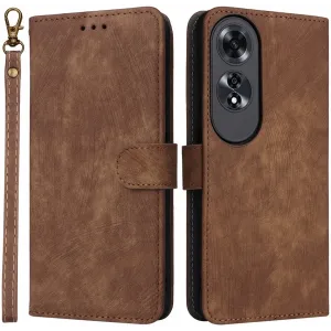 Phonesta Vintage Skin Book Wallet Case hoesje voor Oppo A60 4G - Bruin