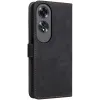 Phonesta Vintage Skin Book Wallet Case hoesje voor Oppo A60 4G - Zwart 8
