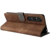 Phonesta Vintage Skin Book Wallet Case hoesje voor Sony Xperia 1 VI - Bruin 4