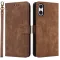 Phonesta Vintage Skin Book Wallet Case hoesje voor Sony Xperia 10 VI - Bruin