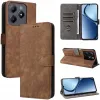 Phonesta Vintage Skin Book Wallet Case hoesje voor Realme C63/C61 / Note 60 - Bruin 5