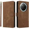 Phonesta Vintage Skin Book Wallet Case hoesje voor HONOR Magic7 Lite - Bruin
