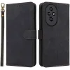 Phonesta Vintage Skin Book Wallet Case hoesje voor HONOR 200 - Zwart