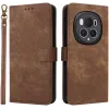 Phonesta Vintage Skin Book Wallet Case hoesje voor HONOR Magic6 Pro - Bruin