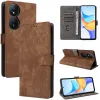 Phonesta Vintage Skin Book Wallet Case hoesje voor HONOR 90 Smart/X7b - Bruin 2