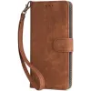 Phonesta Vintage Skin Book Wallet Case hoesje voor HONOR 90 - Bruin 6