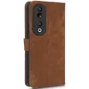 Phonesta Vintage Skin Book Wallet Case hoesje voor HONOR 90 - Bruin 7